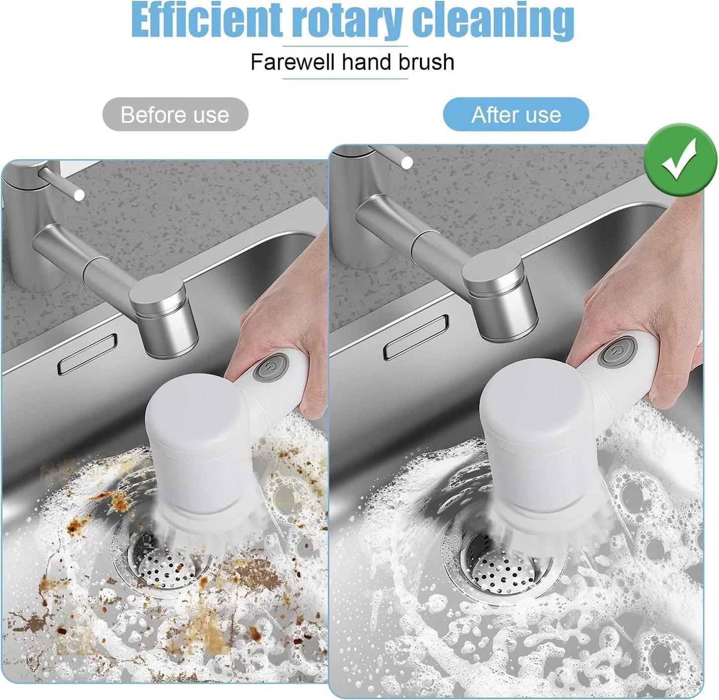 5 in 1 Home & Kitchen Electric Spin Scrubber